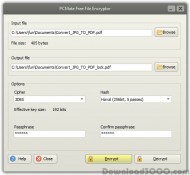 PCMate Free File Encryptor screenshot